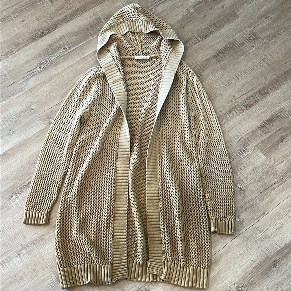 Evy’s Tree-Women's Beige Hooded Sweater
